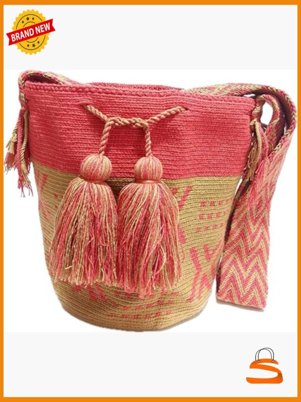 Handcrafted Wayuu Crochet Tote Bag Mochila Crossbody
